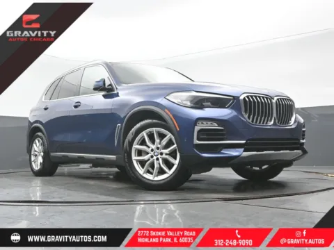 Blue 2021 BMW X5 xDrive40i for sale in Highland Park, IL