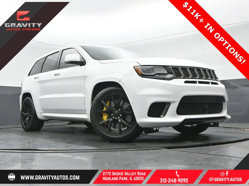 White 2018 Jeep Grand Cherokee Trackhawk for sale in Highland Park, IL