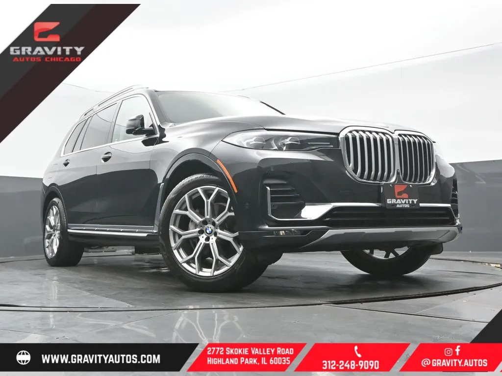 Black 2021 BMW X7 xDrive40i for sale in Highland Park, IL