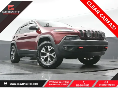 Red 2018 Jeep Cherokee Trailhawk for sale in Highland Park, IL