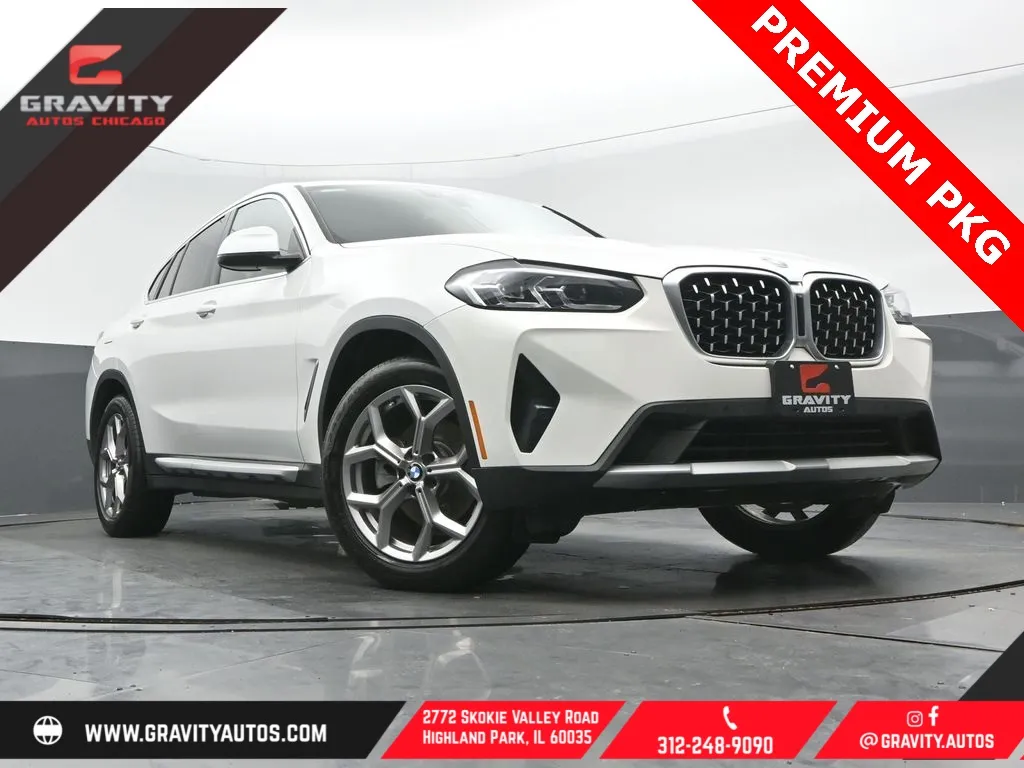 White 2022 BMW X4 xDrive30i for sale in Highland Park, IL