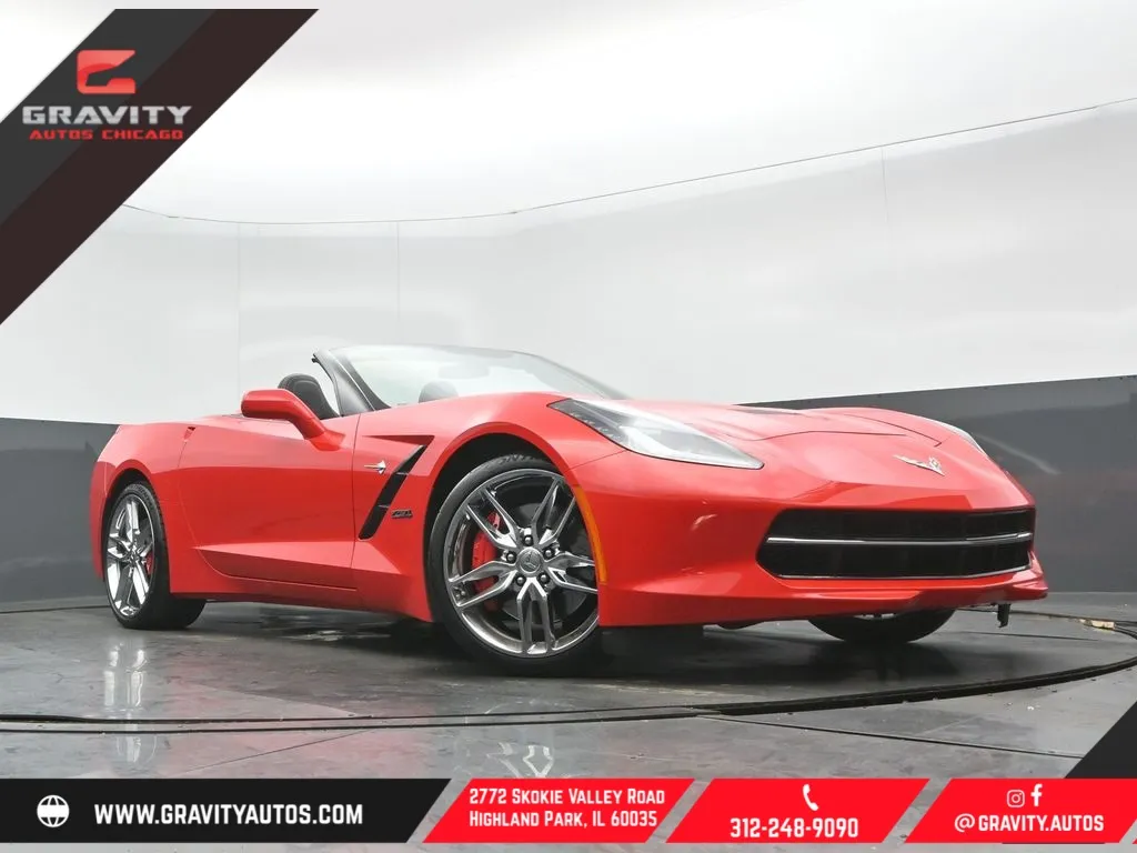 Red 2015 Chevrolet Corvette Stingray Z51 for sale in Highland Park, IL