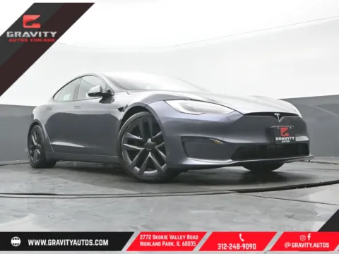 Blue 2021 Tesla Model S Plaid for sale in Highland Park, IL