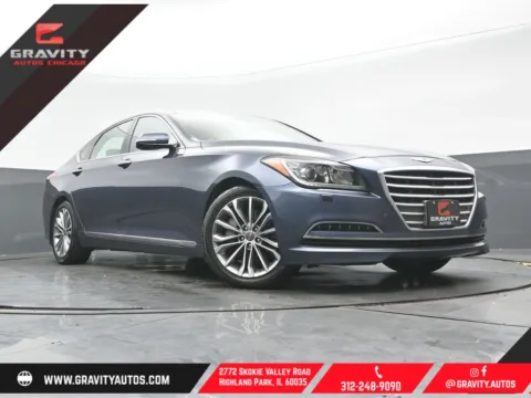 Blue 2015 Hyundai Genesis 3.8 for sale in Highland Park, IL