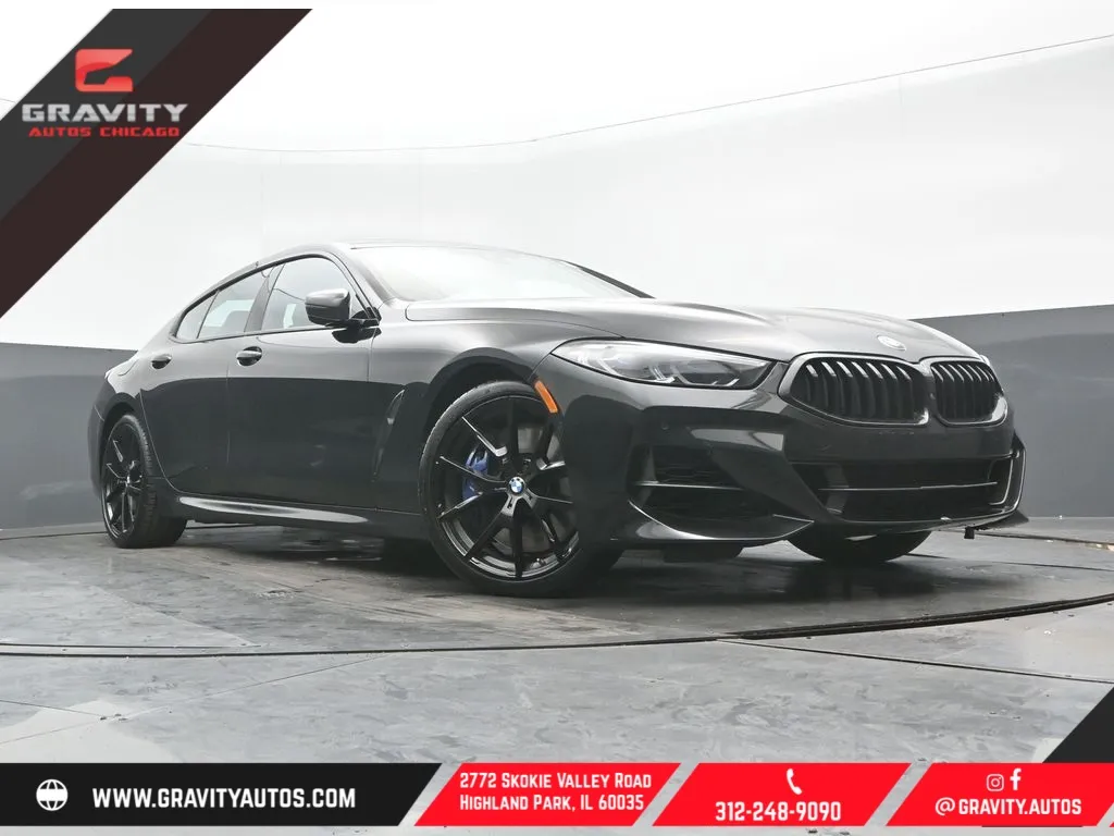 Black 2021 BMW 8 Series M850i xDrive Gran Coupe for sale in Highland Park, IL