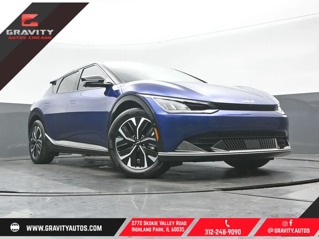 Blue 2024 Kia EV6 Wind for sale in Highland Park, IL
