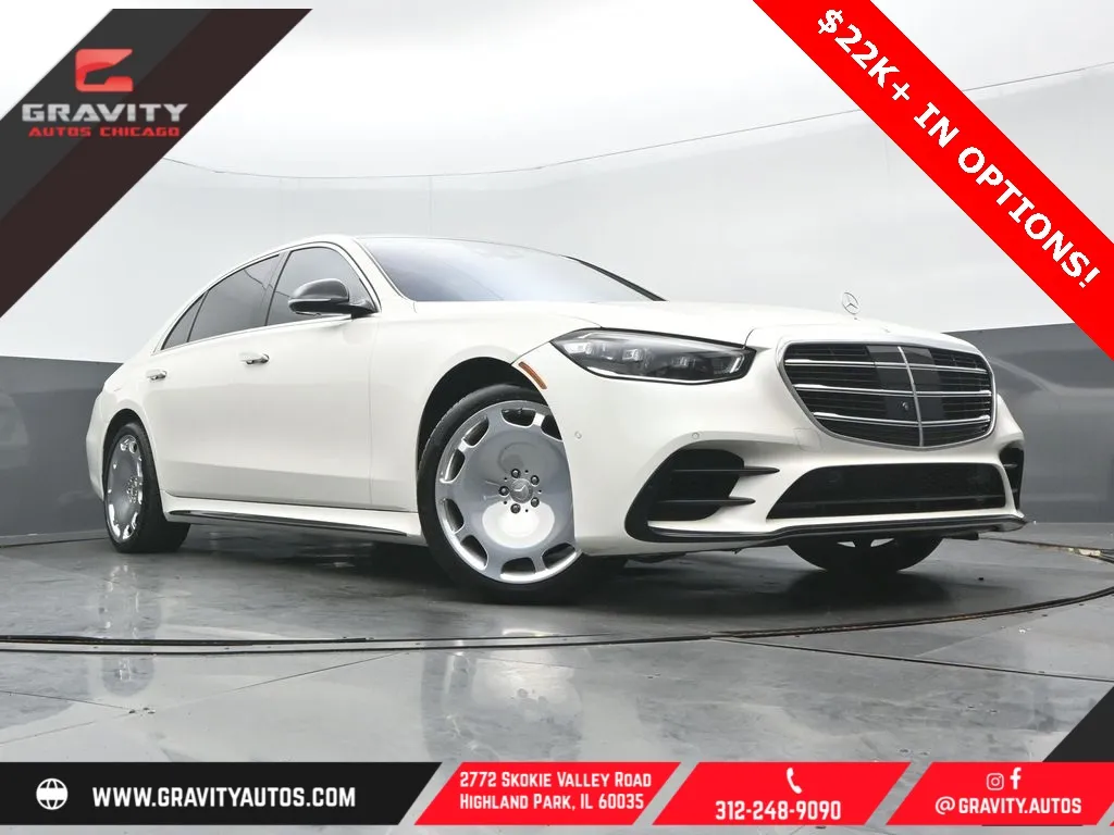 White 2022 Mercedes-Benz S-Class S 580 for sale in Highland Park, IL