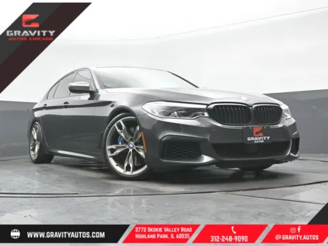 Gray 2020 BMW 5 Series M550i xDrive for sale in Highland Park, IL