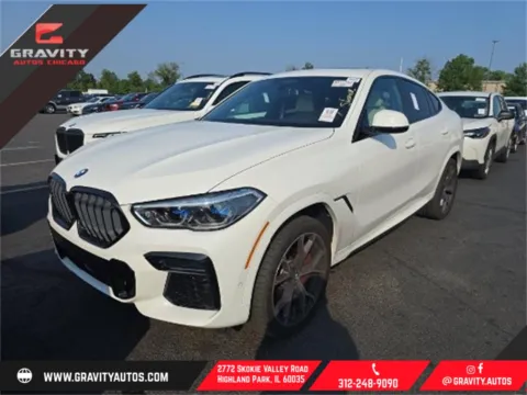 White 2022 BMW X6 M50i for sale in Highland Park, IL