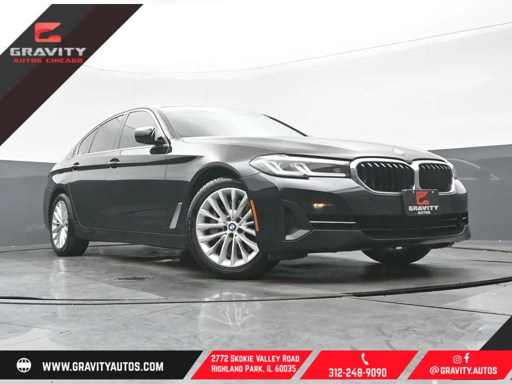 Black 2021 BMW 5 Series 530i xDrive for sale in Highland Park, IL