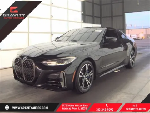 Black 2023 BMW 4 Series M440i xDrive for sale in Highland Park, IL