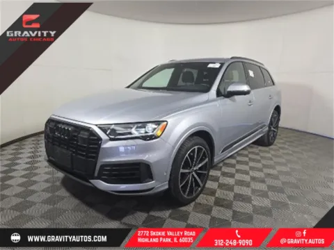 Silver 2022 Audi Q7 55 Premium Plus for sale in Highland Park, IL