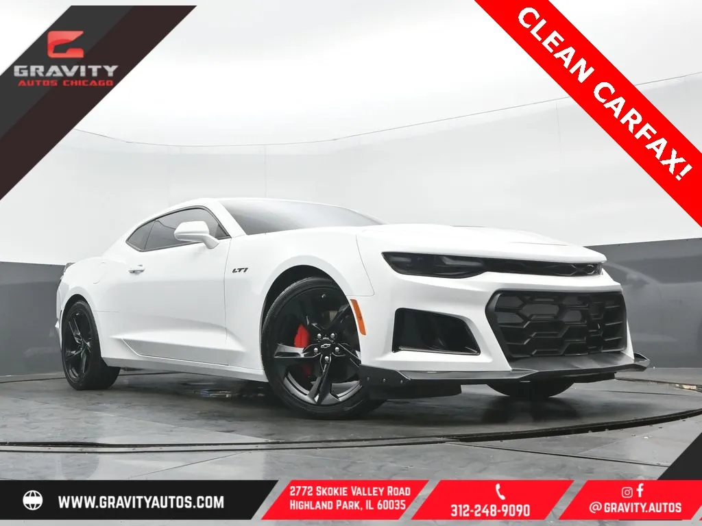 White 2023 Chevrolet Camaro LT1 for sale in Highland Park, IL