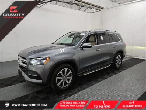 Gray 2021 Mercedes-Benz GLS 450 for sale in Highland Park, IL