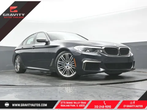 Black 2018 BMW 5 Series M550i xDrive for sale in Highland Park, IL