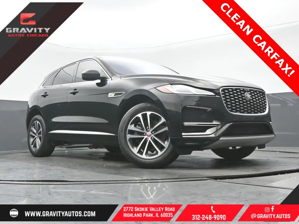 Black 2021 Jaguar F-PACE P250 S for sale in Highland Park, IL