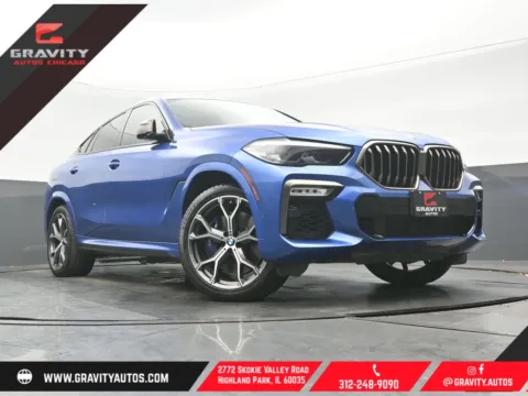 Blue 2020 BMW X6 M50i for sale in Highland Park, IL