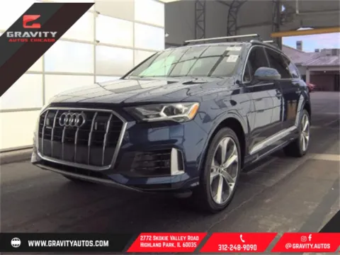 Blue 2020 Audi Q7 55 Premium Plus for sale in Highland Park, IL