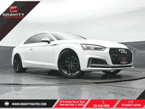 White 2019 Audi S5 3.0T Premium for sale in Highland Park, IL