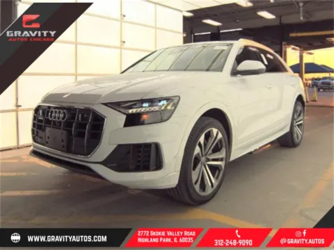 White 2019 Audi Q8 3.0T Prestige for sale in Highland Park, IL