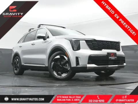 Silver 2025 Kia Sorento Hybrid SX Prestige for sale in Highland Park, IL