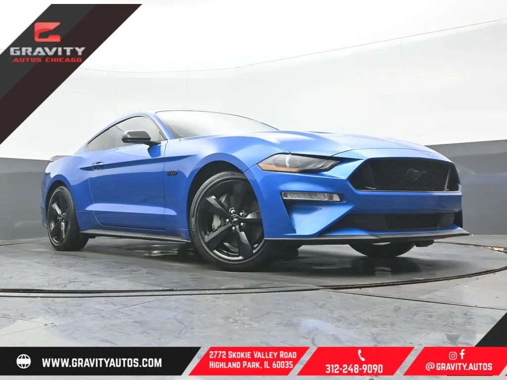 Blue 2021 Ford Mustang GT Premium for sale in Highland Park, IL