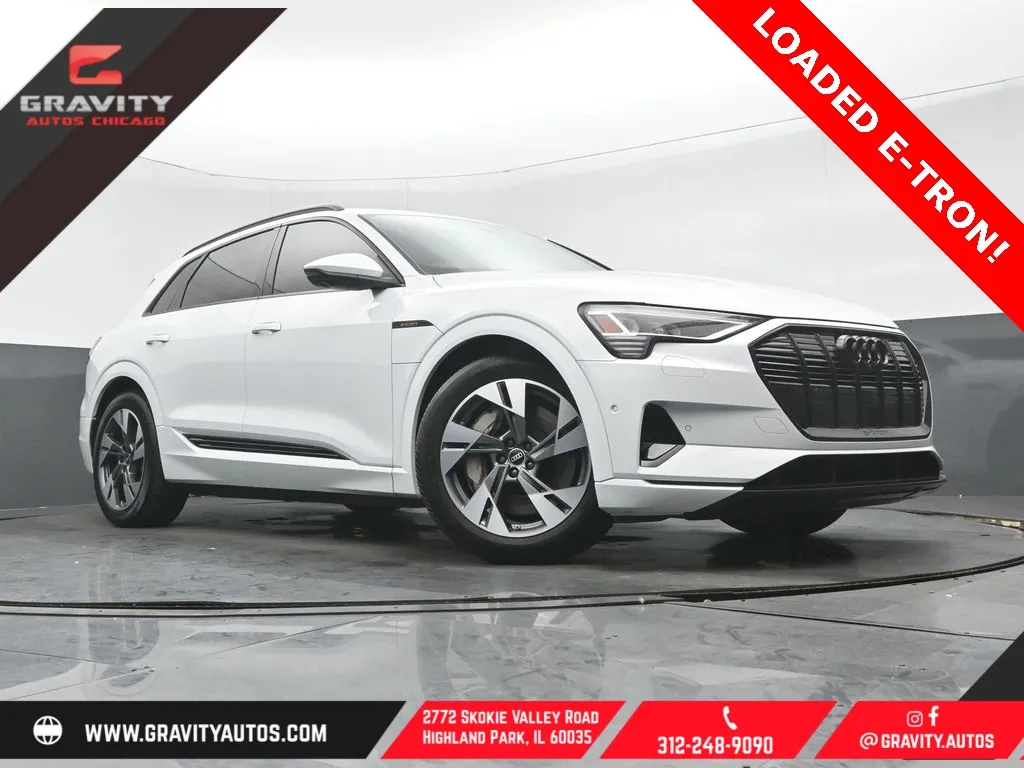White 2023 Audi e-tron Premium for sale in Highland Park, IL