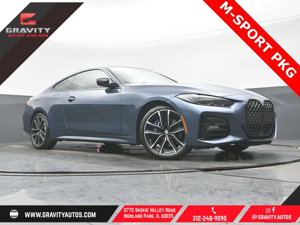 Blue 2022 BMW 4 Series 430i xDrive for sale in Highland Park, IL