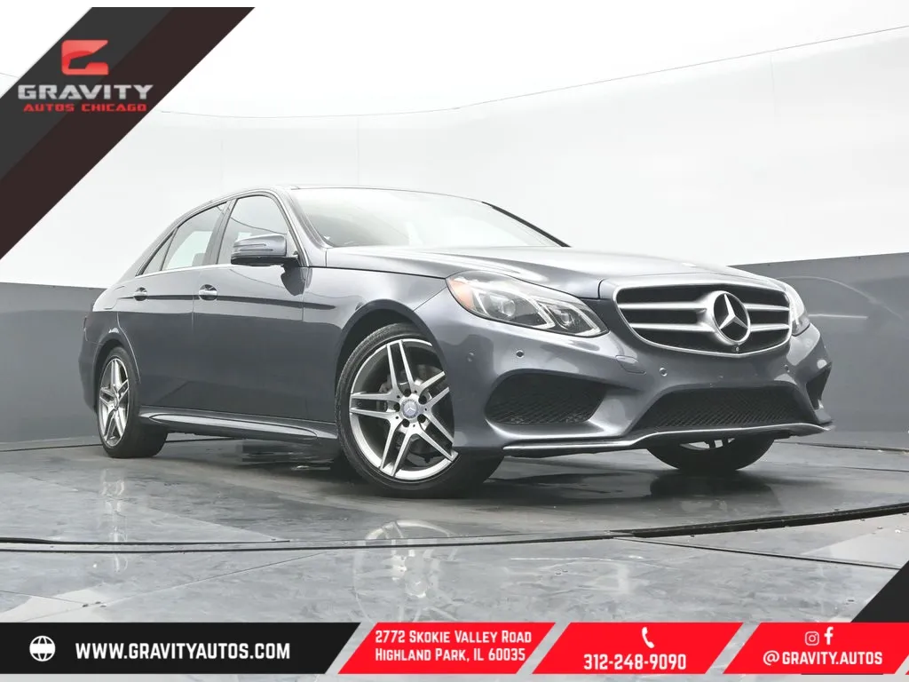 Gray 2016 Mercedes-Benz E-Class E 350 for sale in Highland Park, IL