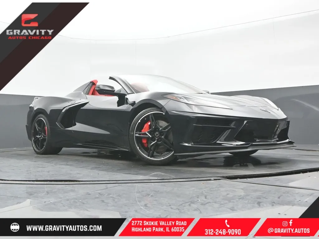 Black 2023 Chevrolet Corvette Stingray for sale in Highland Park, IL