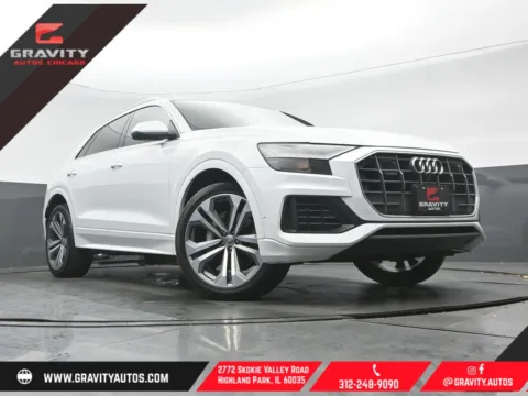 White 2019 Audi Q8 3.0T Prestige for sale in Highland Park, IL