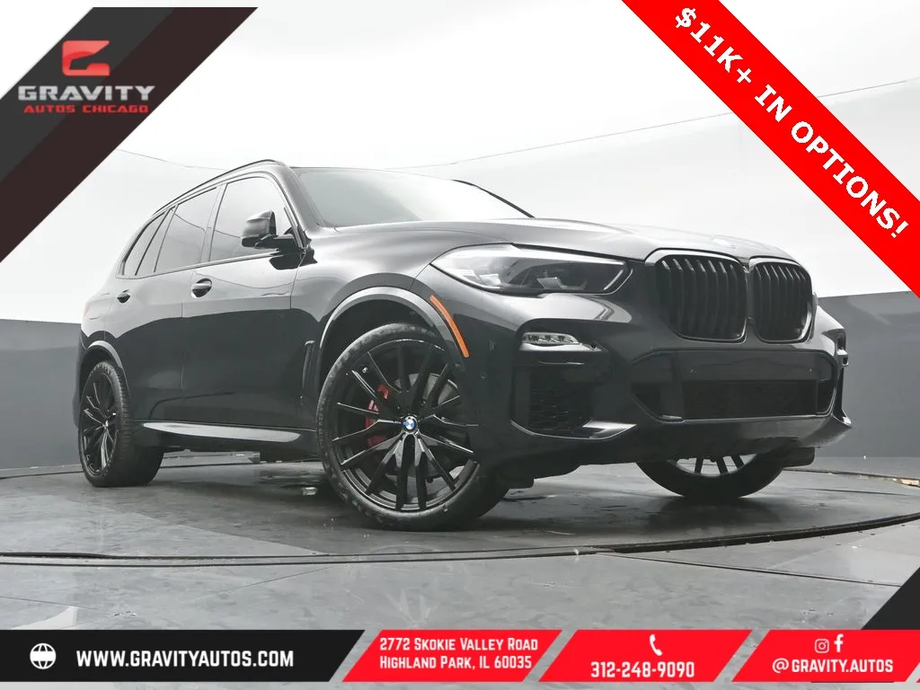 Black 2021 BMW X5 xDrive40i for sale in Highland Park, IL