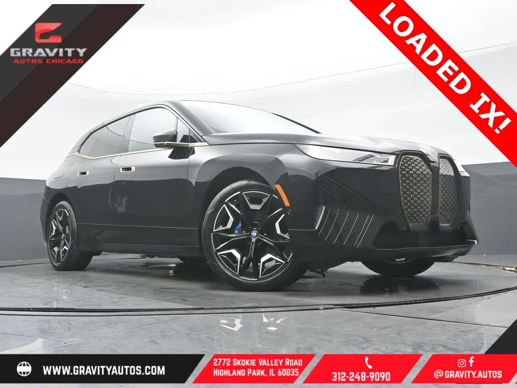 Black 2023 BMW iX M60 for sale in Highland Park, IL