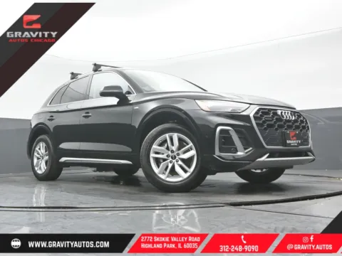 Black 2022 Audi Q5 45 S line Premium for sale in Highland Park, IL