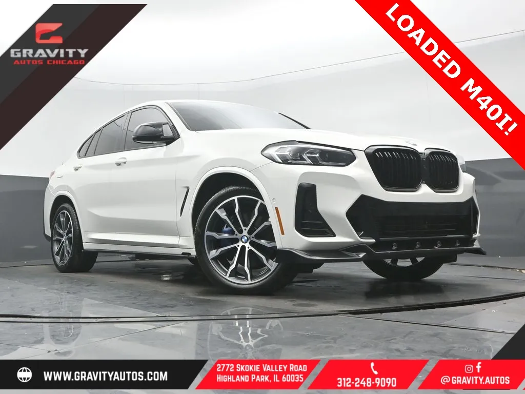 White 2022 BMW X4 M40i for sale in Highland Park, IL