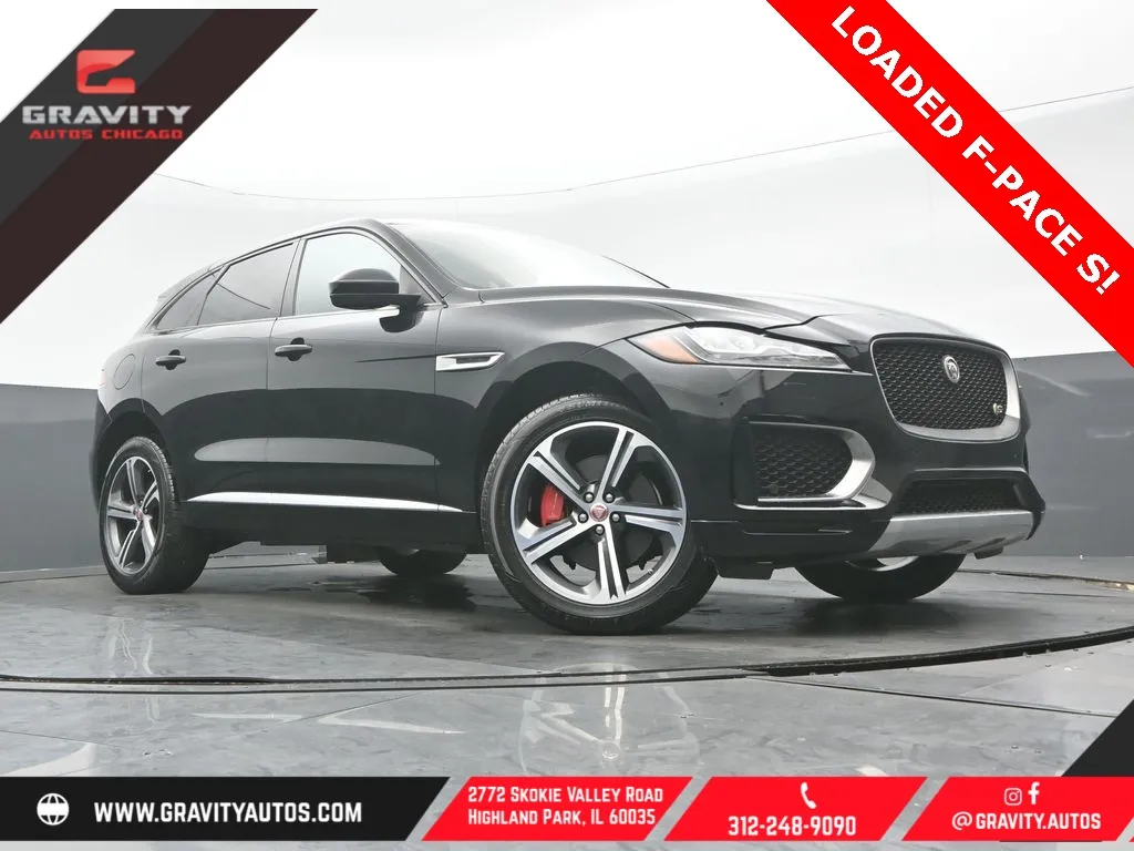 Black 2020 Jaguar F-PACE S for sale in Highland Park, IL