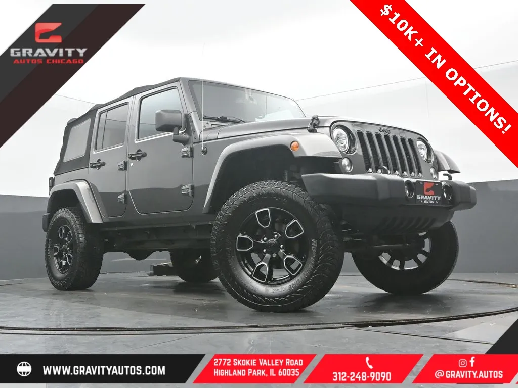 Gray 2018 Jeep Wrangler JK Unlimited Altitude for sale in Highland Park, IL