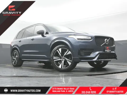 Blue 2021 Volvo XC90 Recharge Plug-In Hybrid T8 R-Design 7 Passenger for sale in Highland Park, IL