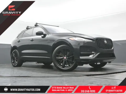 Black 2021 Jaguar F-PACE S for sale in Highland Park, IL