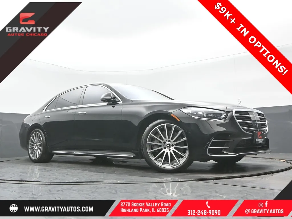 Black 2023 Mercedes-Benz S-Class S 580 for sale in Highland Park, IL