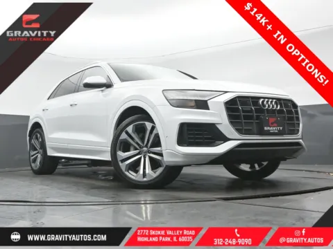 White 2019 Audi Q8 3.0T Prestige for sale in Highland Park, IL