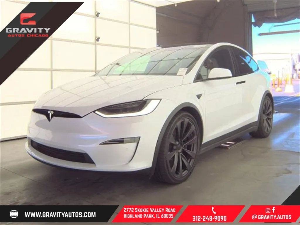 White 2022 Tesla Model X Plaid for sale in Highland Park, IL
