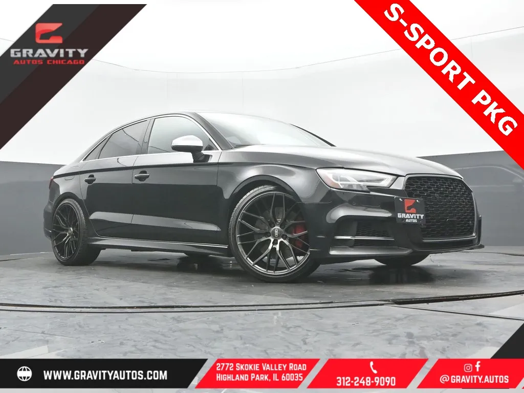 Black 2019 Audi S3 2.0T Premium Plus for sale in Highland Park, IL