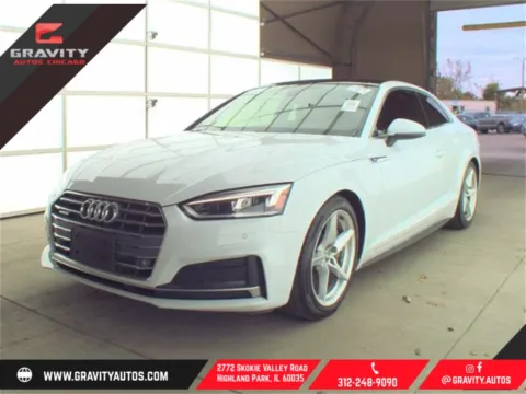 White 2019 Audi A5 2.0T Premium Plus for sale in Highland Park, IL