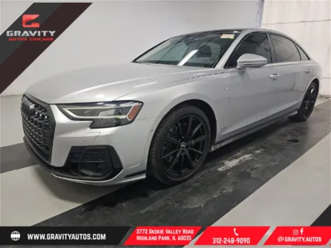 Silver 2022 Audi A8 L 55 for sale in Highland Park, IL