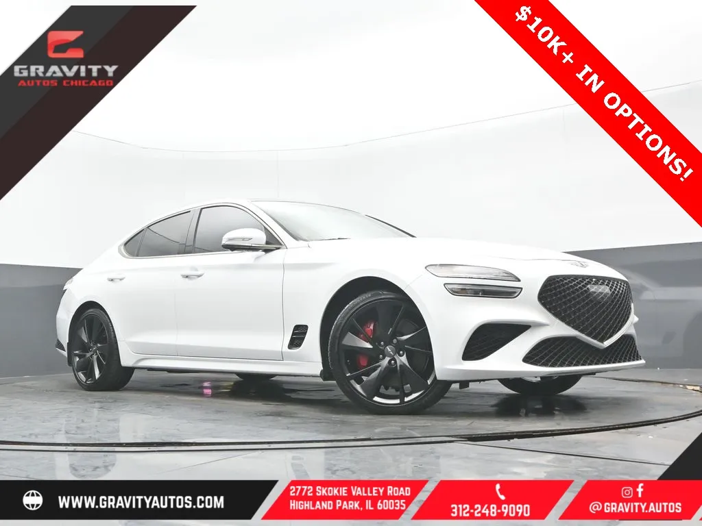 White 2022 Genesis G70 3.3T for sale in Highland Park, IL