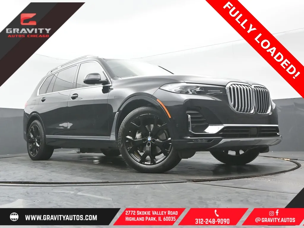 Black 2022 BMW X7 xDrive40i for sale in Highland Park, IL