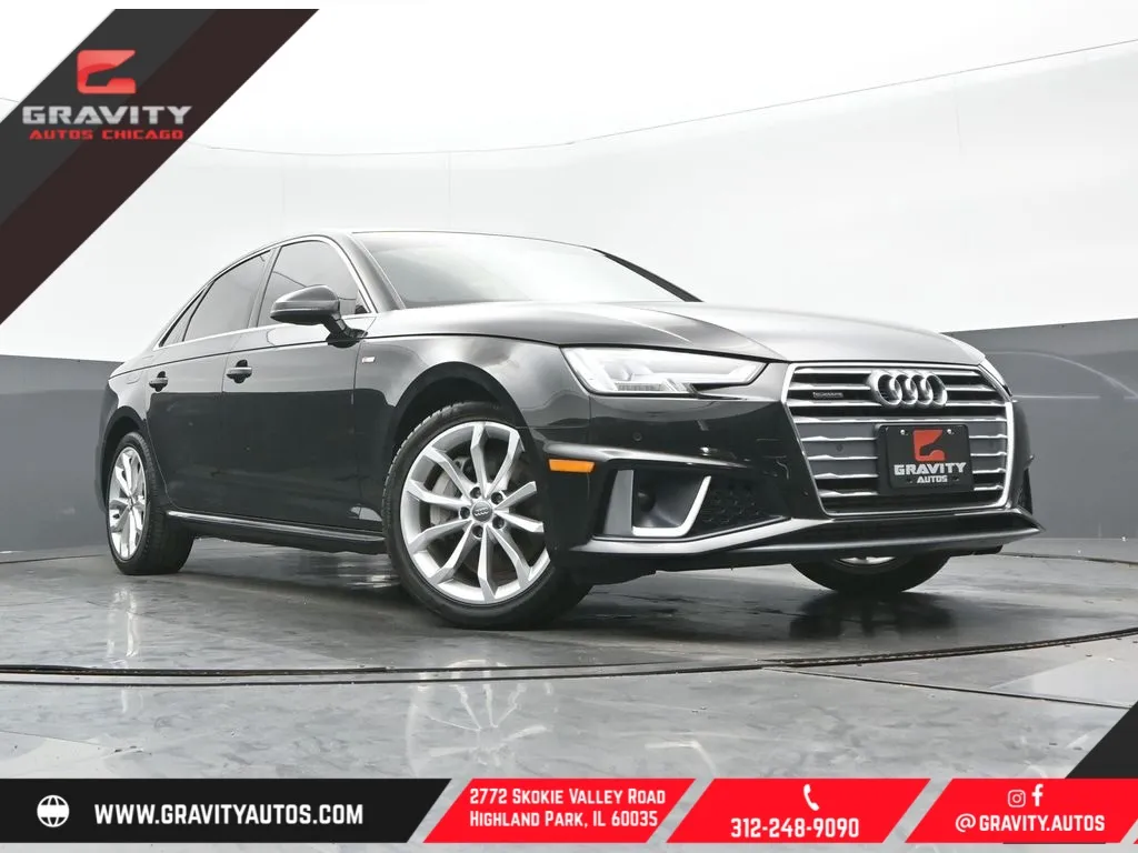 Black 2019 Audi A4 2.0T Premium Plus for sale in Highland Park, IL