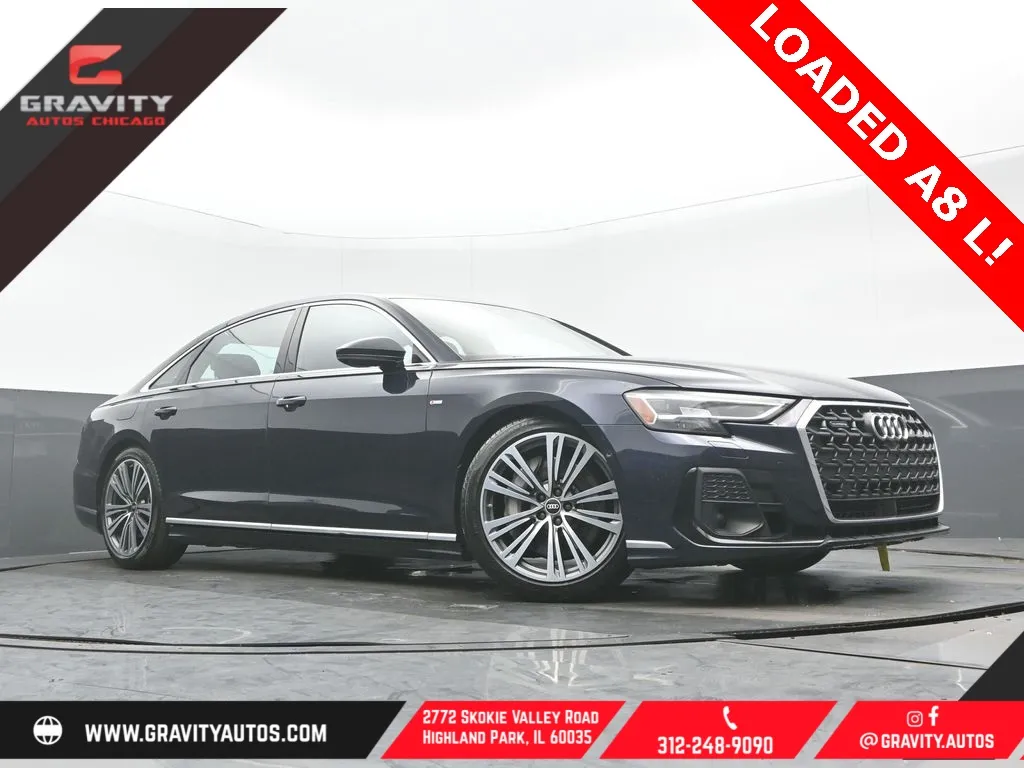 Blue 2022 Audi A8 L 55 for sale in Highland Park, IL