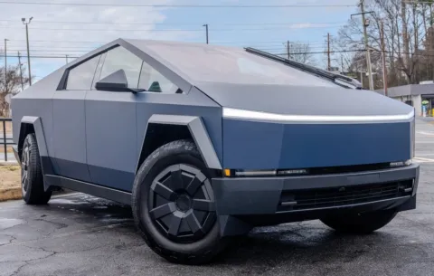 Another view of 2025 Tesla Cybertruck for sale in Atlanta, GA at Gravity Autos Atlanta